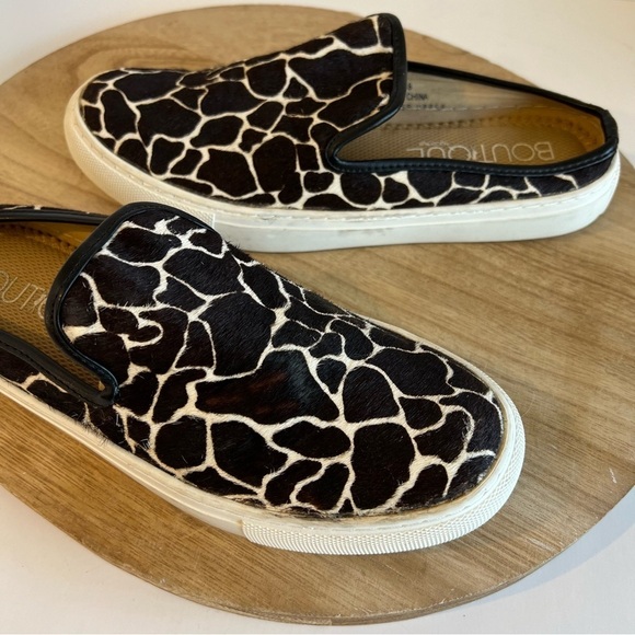 Animal Print Safari Giraffe Genuine Leather Slip on Clog Sneaker - Picture 12 of 12